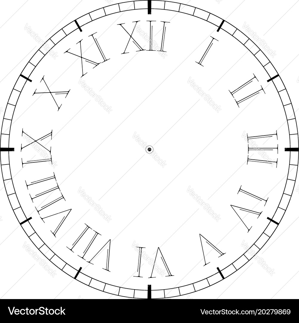 Vintage clock Royalty Free Vector Image - VectorStock
