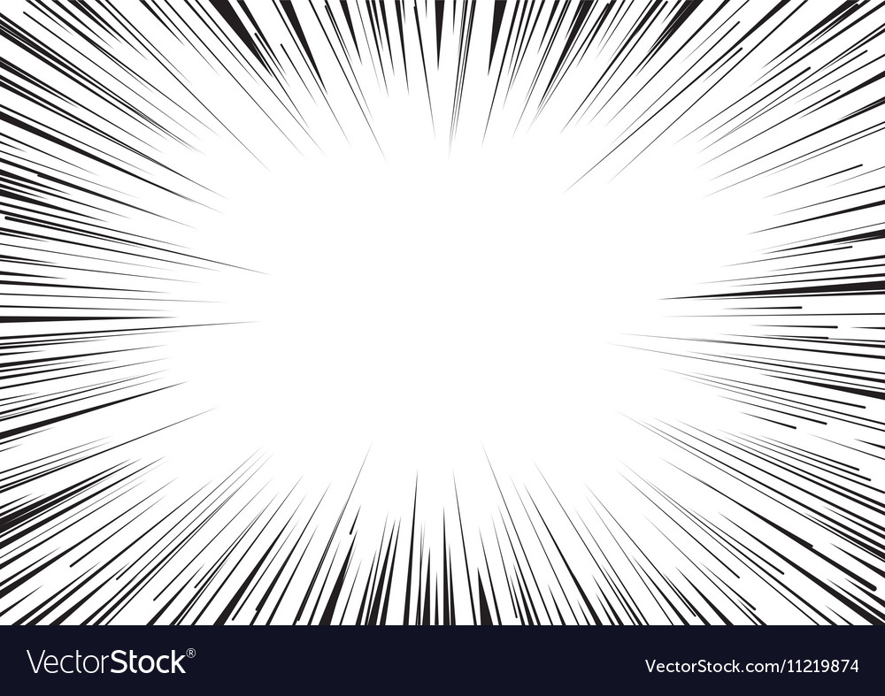 Background of radial lines for comic books Vector Image