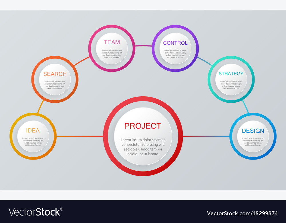 Infographic elements set workflow layout