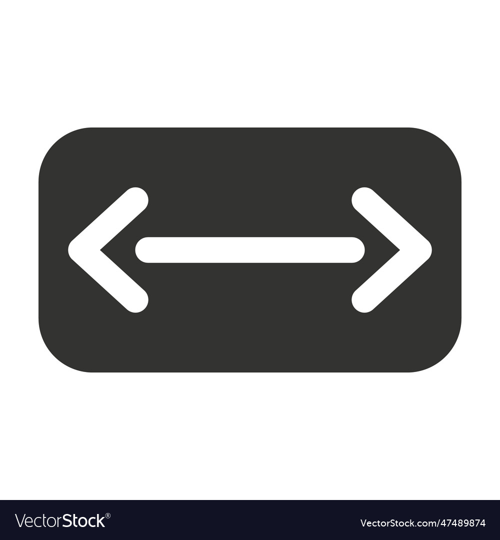 Measurement ruler icon user interface width Vector Image Measurement ruler icon user interface width