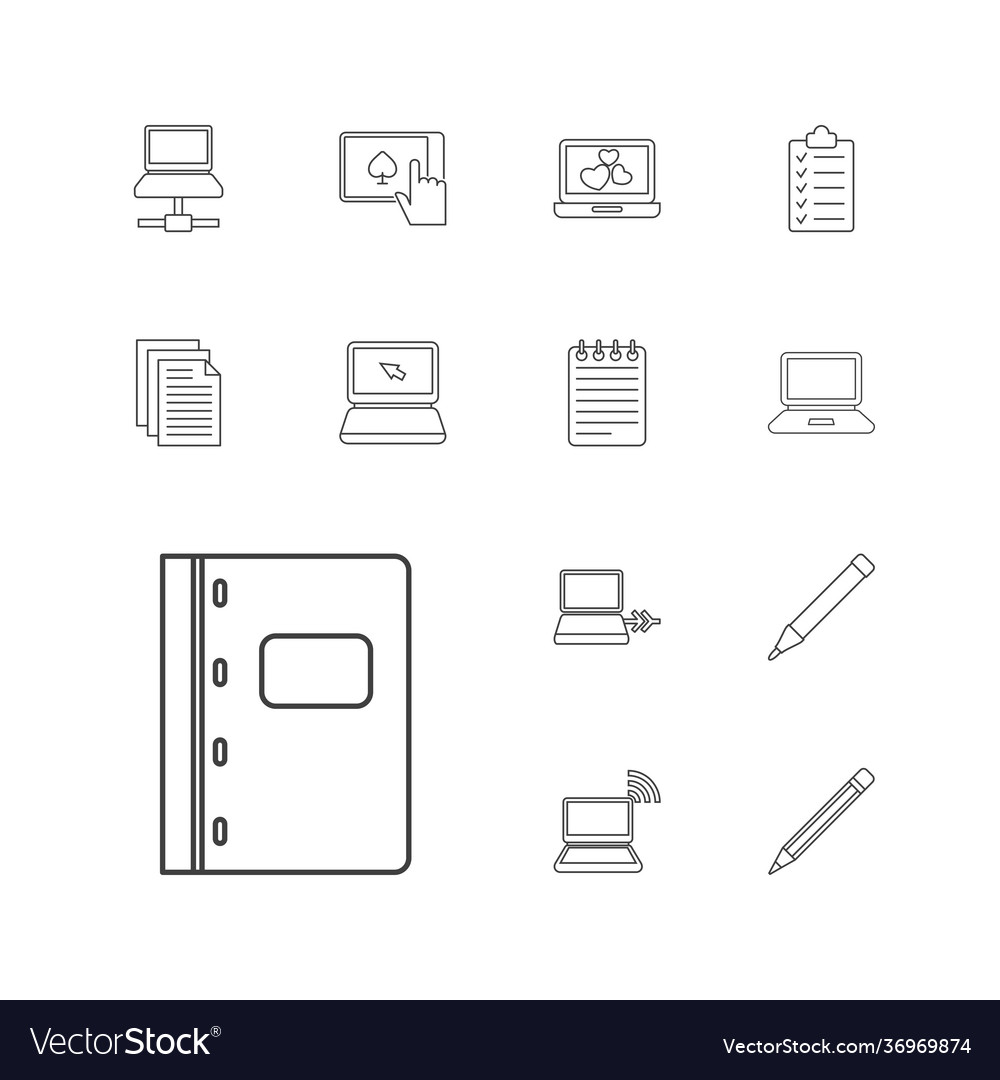 Notebook icons