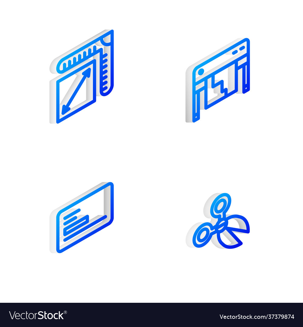 Set isometric line plotter paper size business