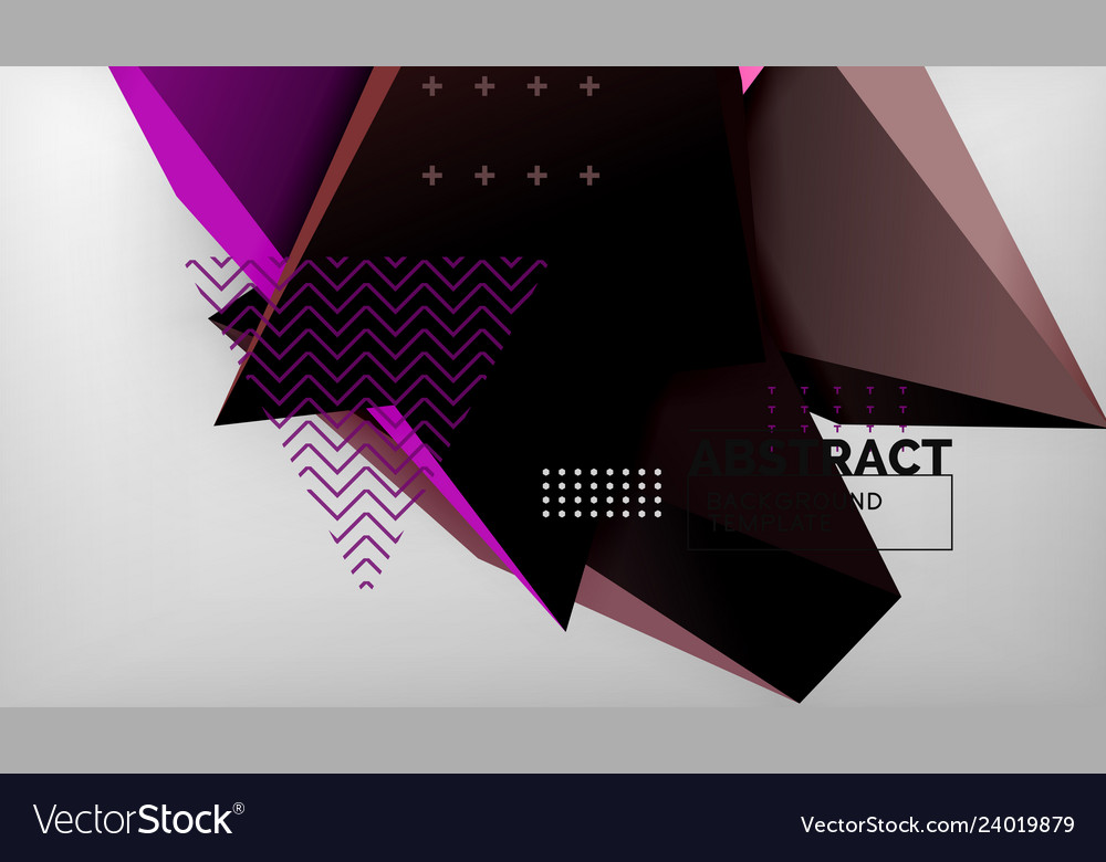 Abstract color triangles geometric background