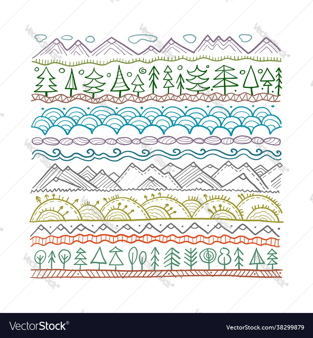 Abstract nature pattern frame for your design Vector Image Abstract nature pattern frame for your design
