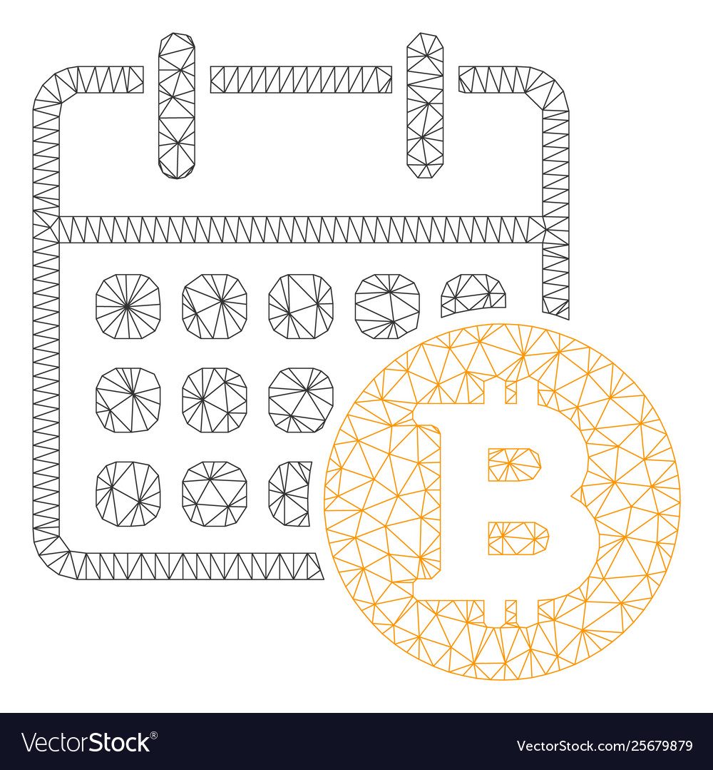 Bitcoin calendar mesh 2d model