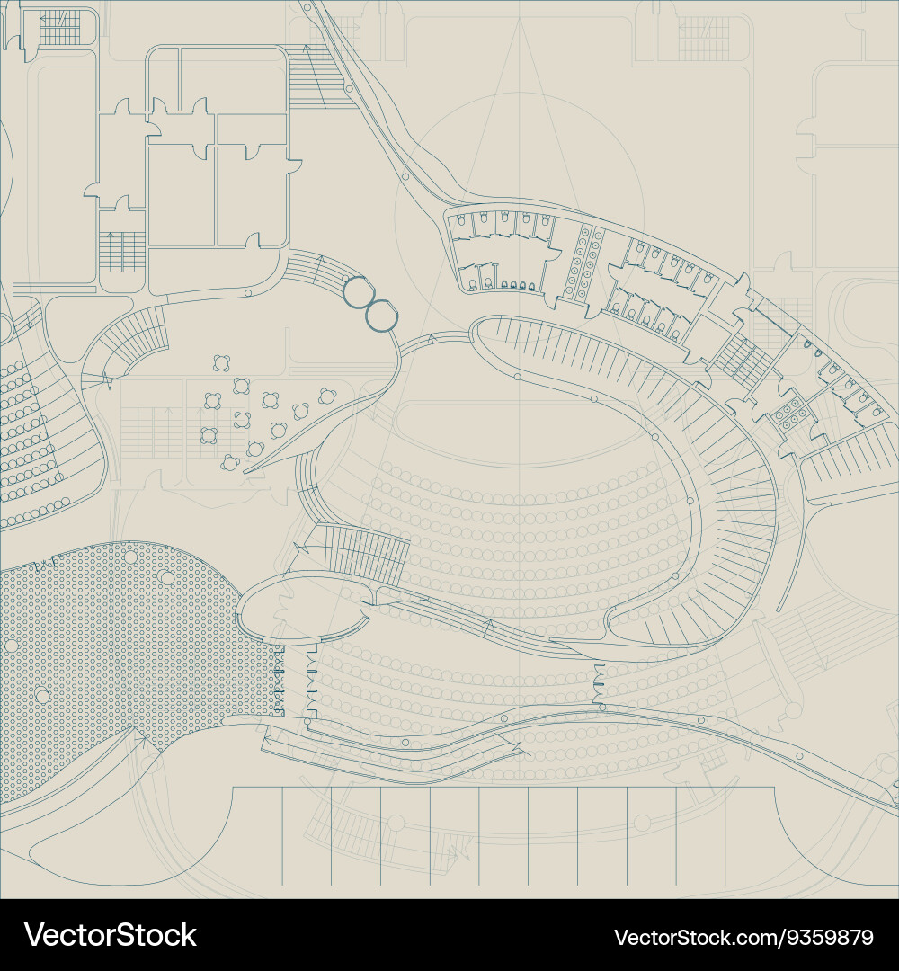 Blueprint architectural background Royalty Free Vector Image