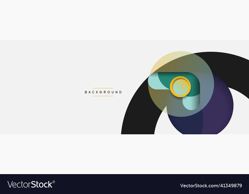 Circle and round shapes abstract background Vector Image Circle and round shapes abstract background