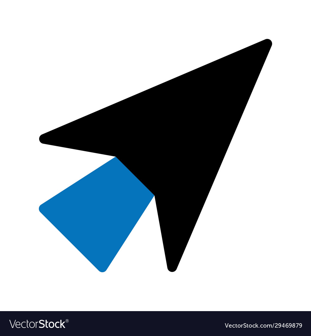 Cursor icon isolated on background