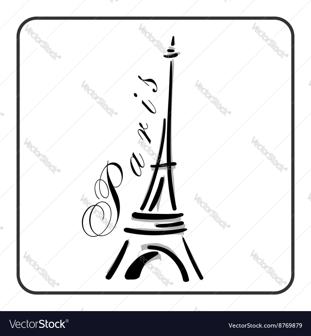 Custom Hand Drawn Sketch Eiffel Tower Simple Wall Paper 3D Corner Cafes  Coffee Hourse Snack Bar Industrial Decor Mural Wallpaper - AliExpress