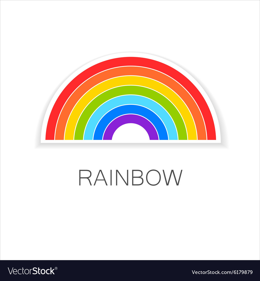 Rainbow Logo Royalty Free Vector Image VectorStock