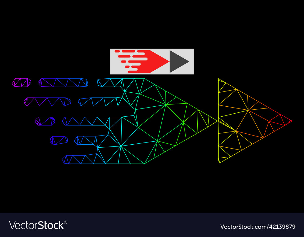 Spectral gradiented polygonal mesh rewind forward