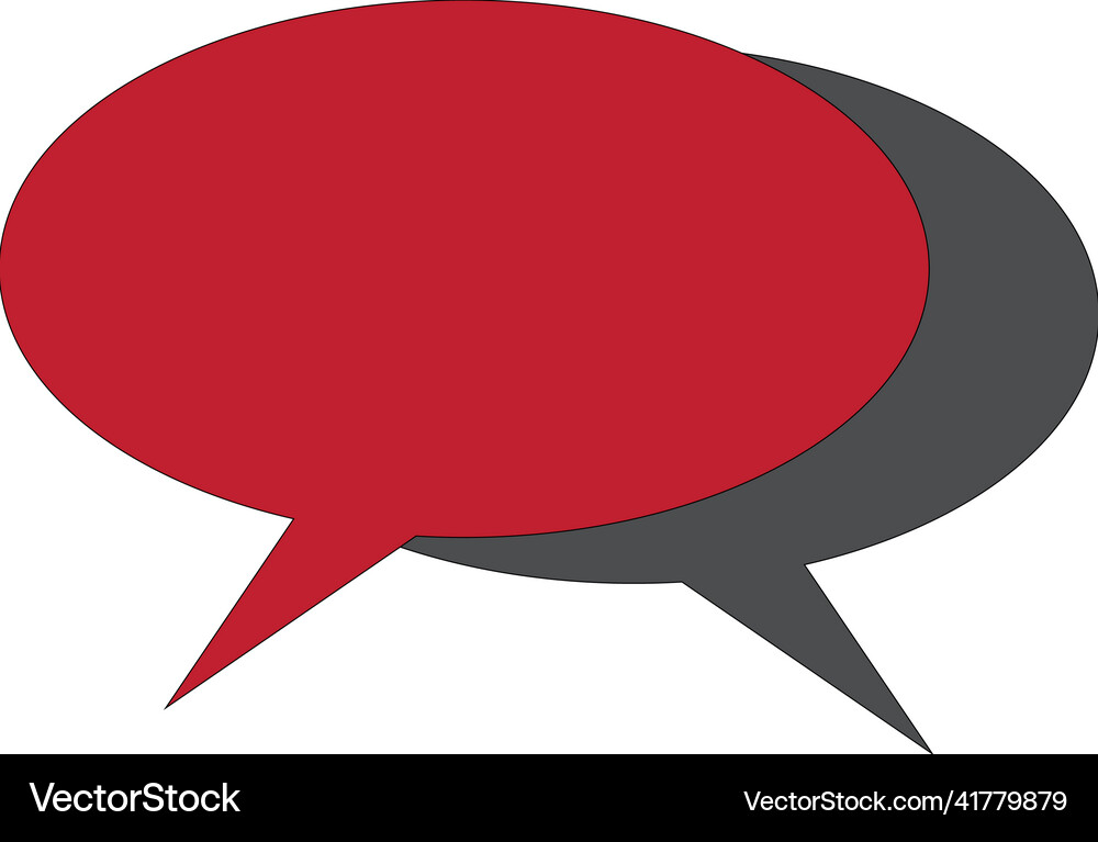 Speech bubble logo Royalty Free Vector Image - VectorStock