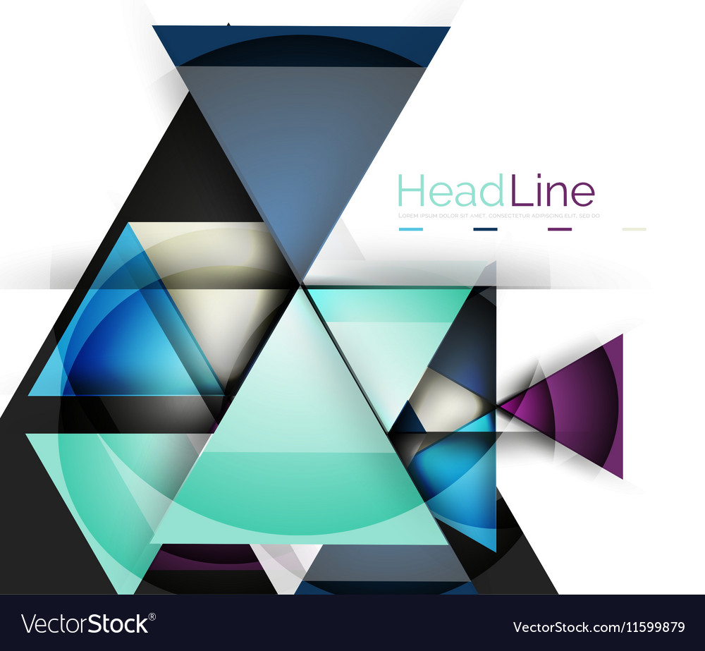 Triangle abstract background