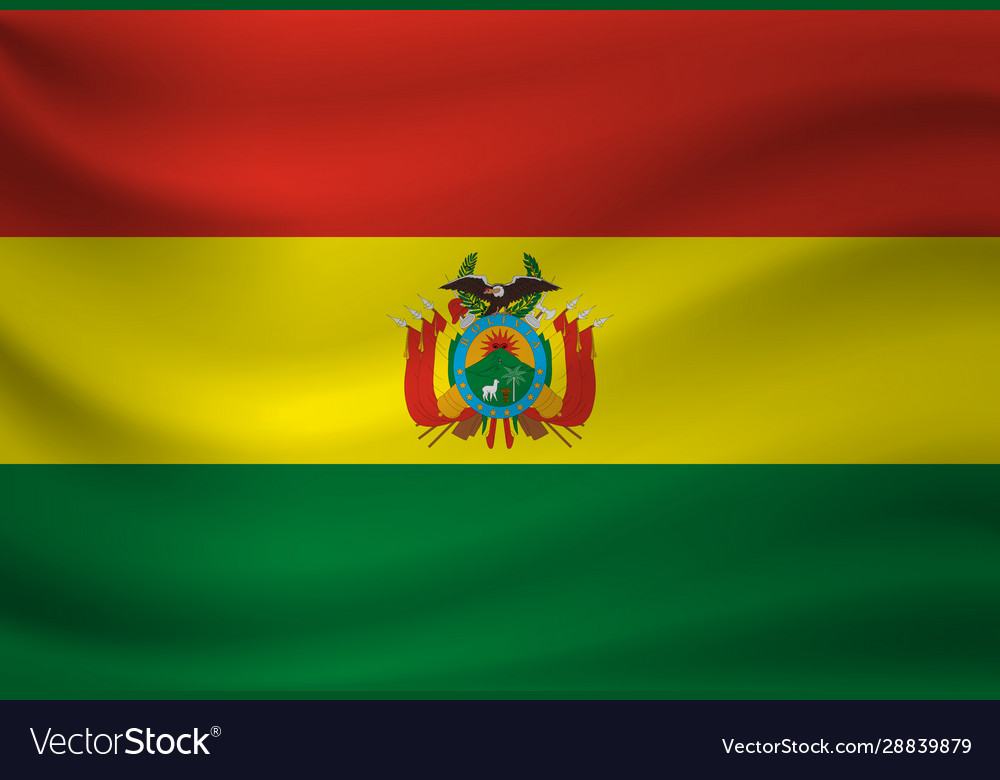 Waving flag bolivia