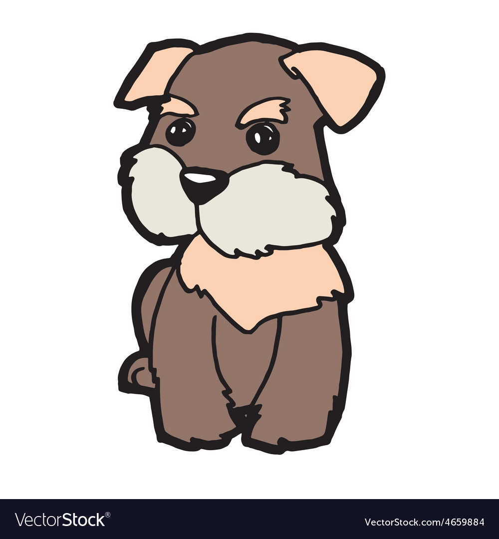 Brown dog Royalty Free Vector Image - VectorStock