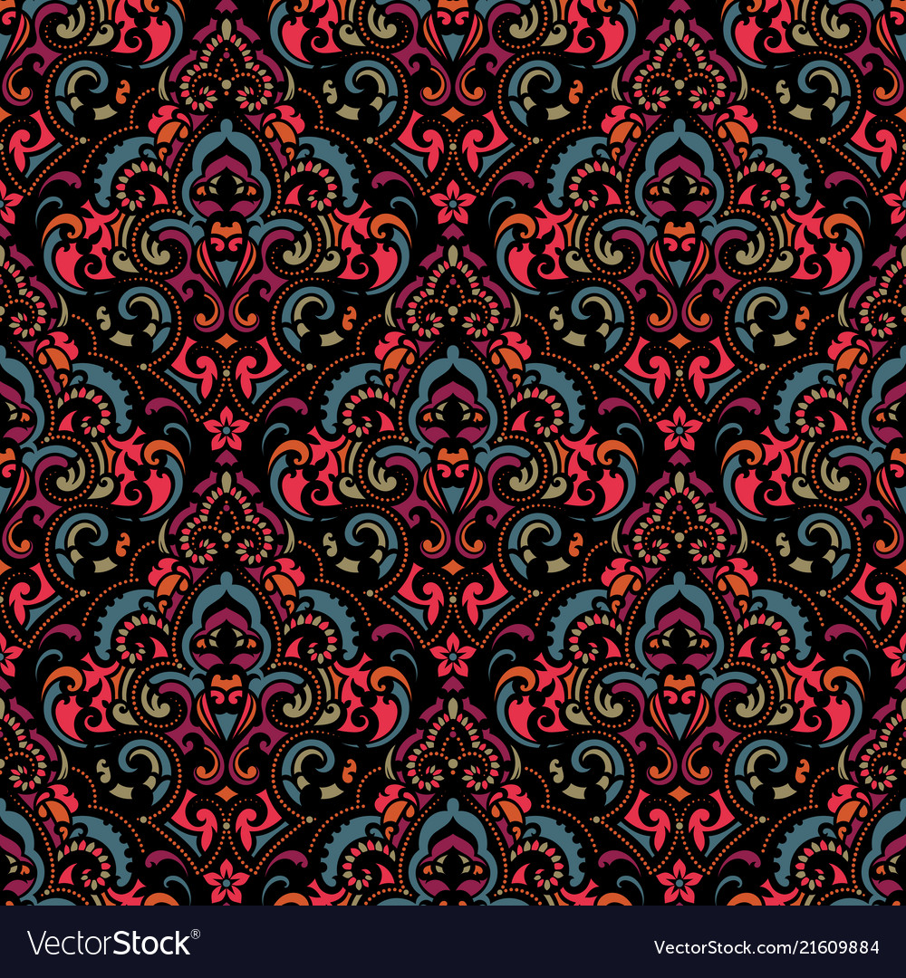 Damask seamless pattern