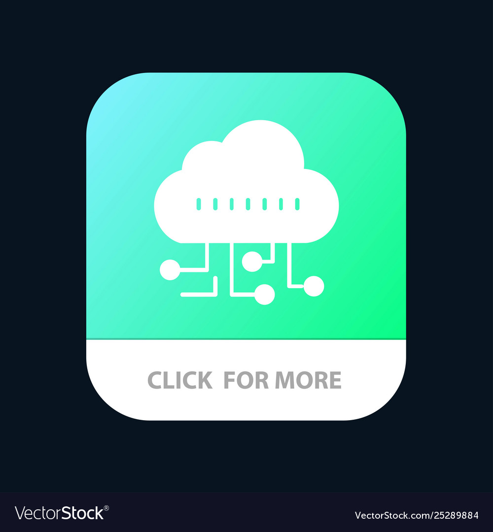 Data manage technology mobile app button android Vector Image Data manage technology mobile app button android