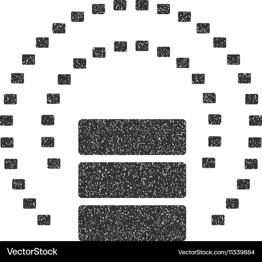 Database sphere shield grainy texture icon Vector Image
