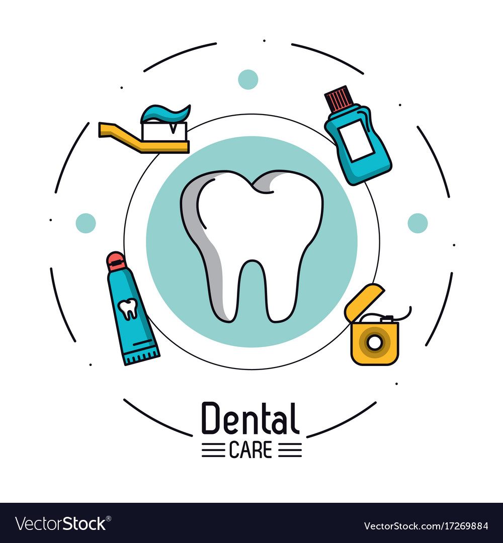 Dental care infographic Royalty Free Vector Image