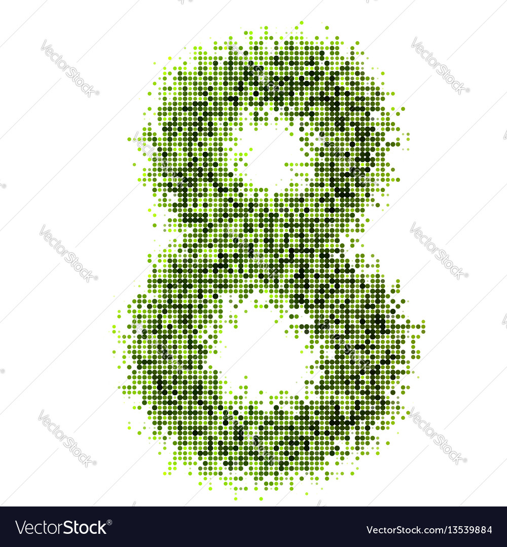Dots style numbers