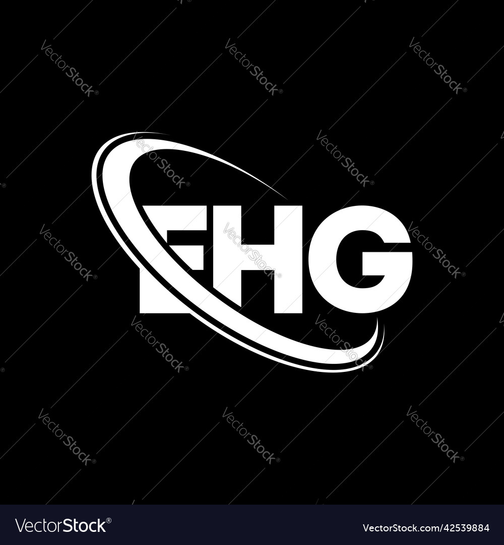 Ehg logo letter design Royalty Free Vector Image
