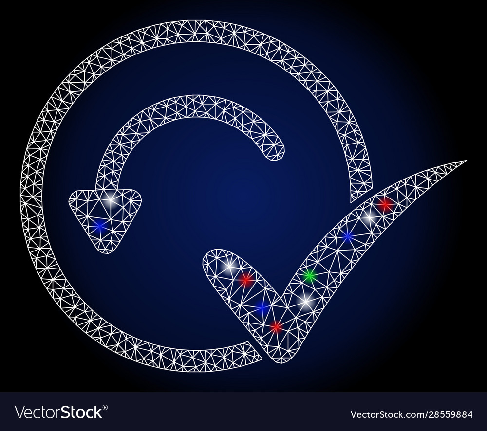 Flare Mesh Network Pre Approved With Spots Vector Image