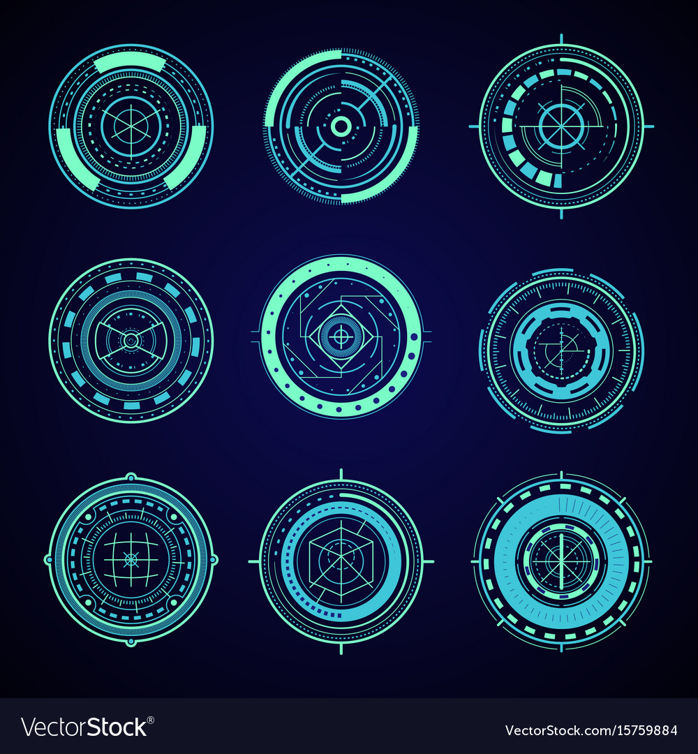 Futuristic UI Elements - Tech Interface