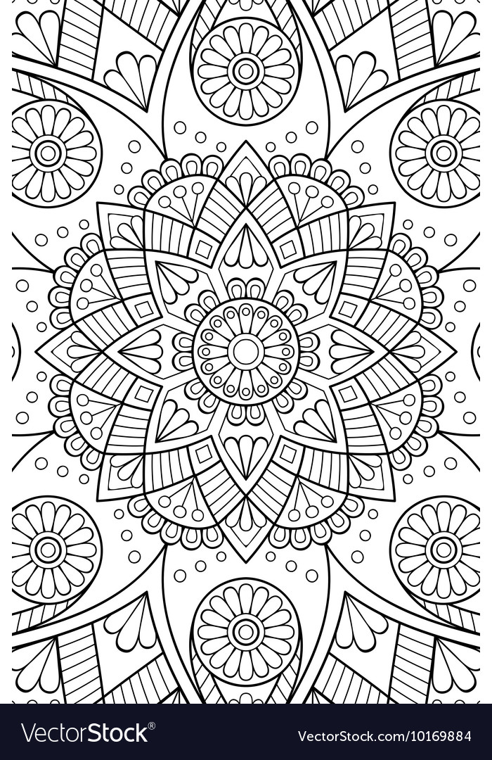 Indian mandala background Royalty Free Vector Image