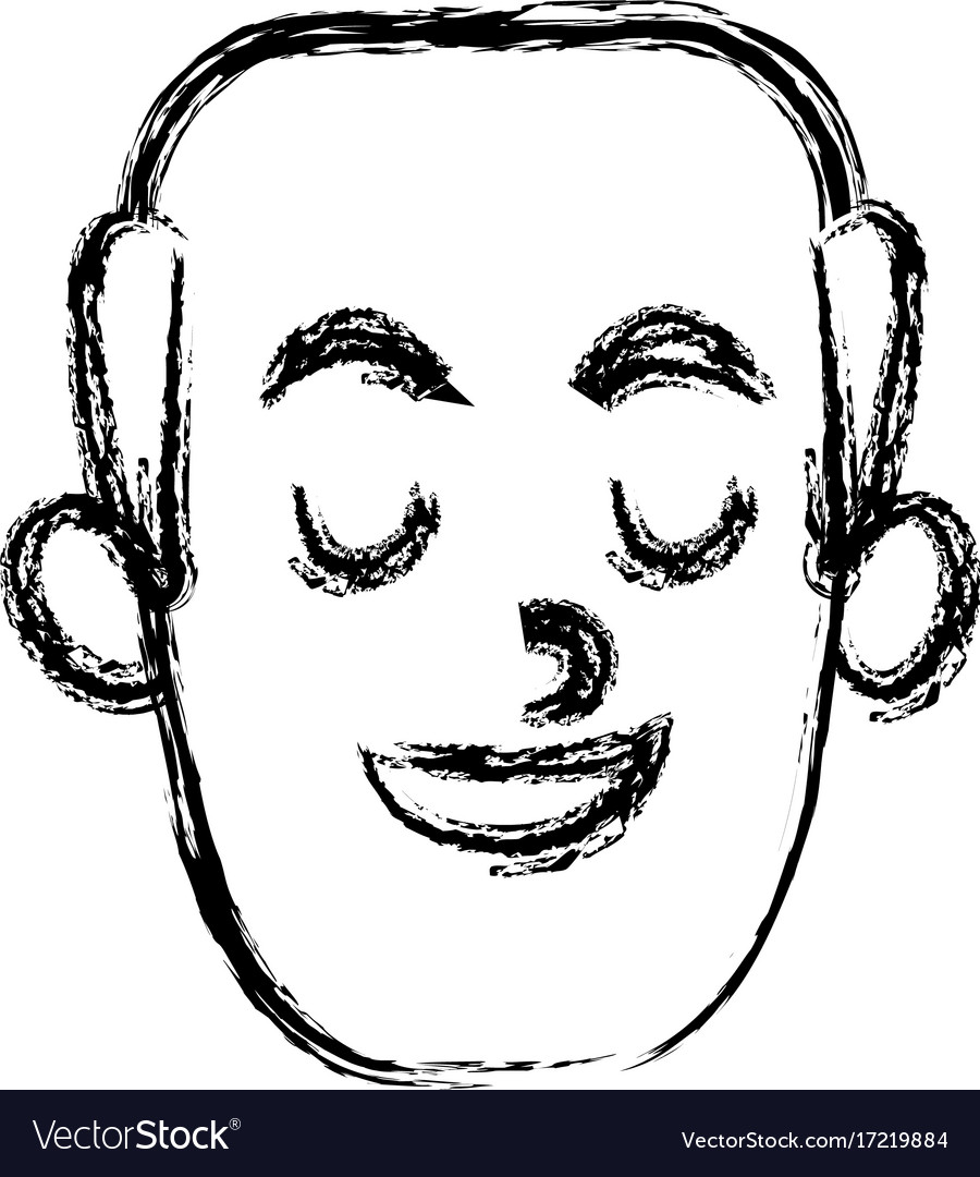 Man smiling with eyes closed
