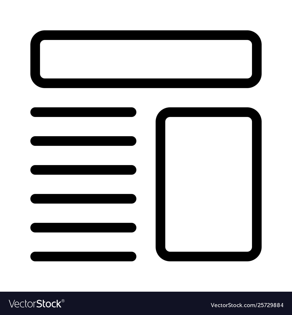 Page setup for header and picture attachment vector image Page setup for header and picture attachment