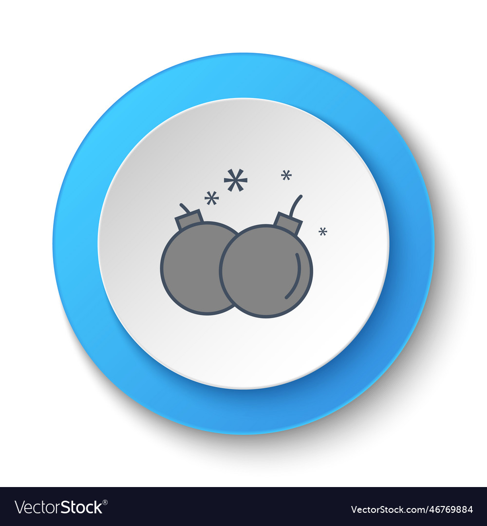 Round button for web icon bomb weapons detonation