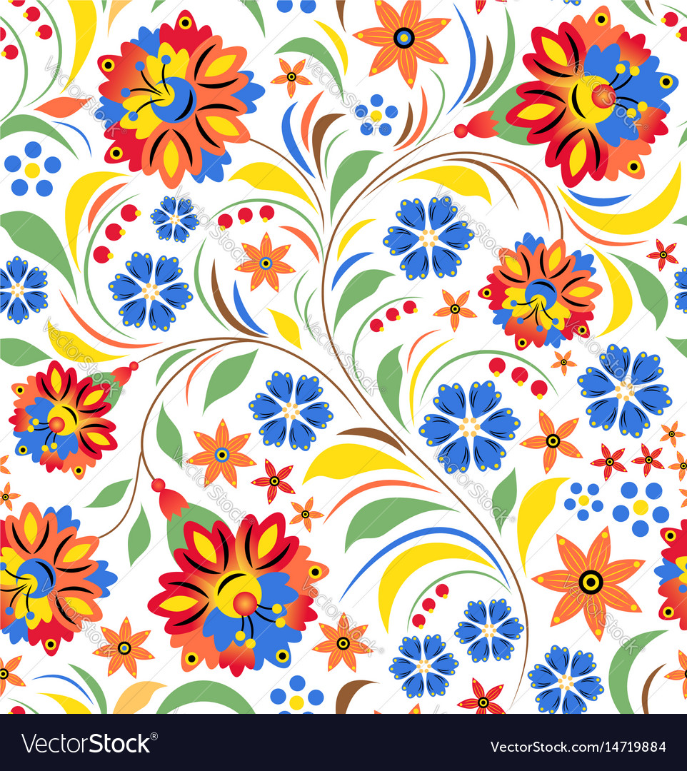 Russian floral ornament