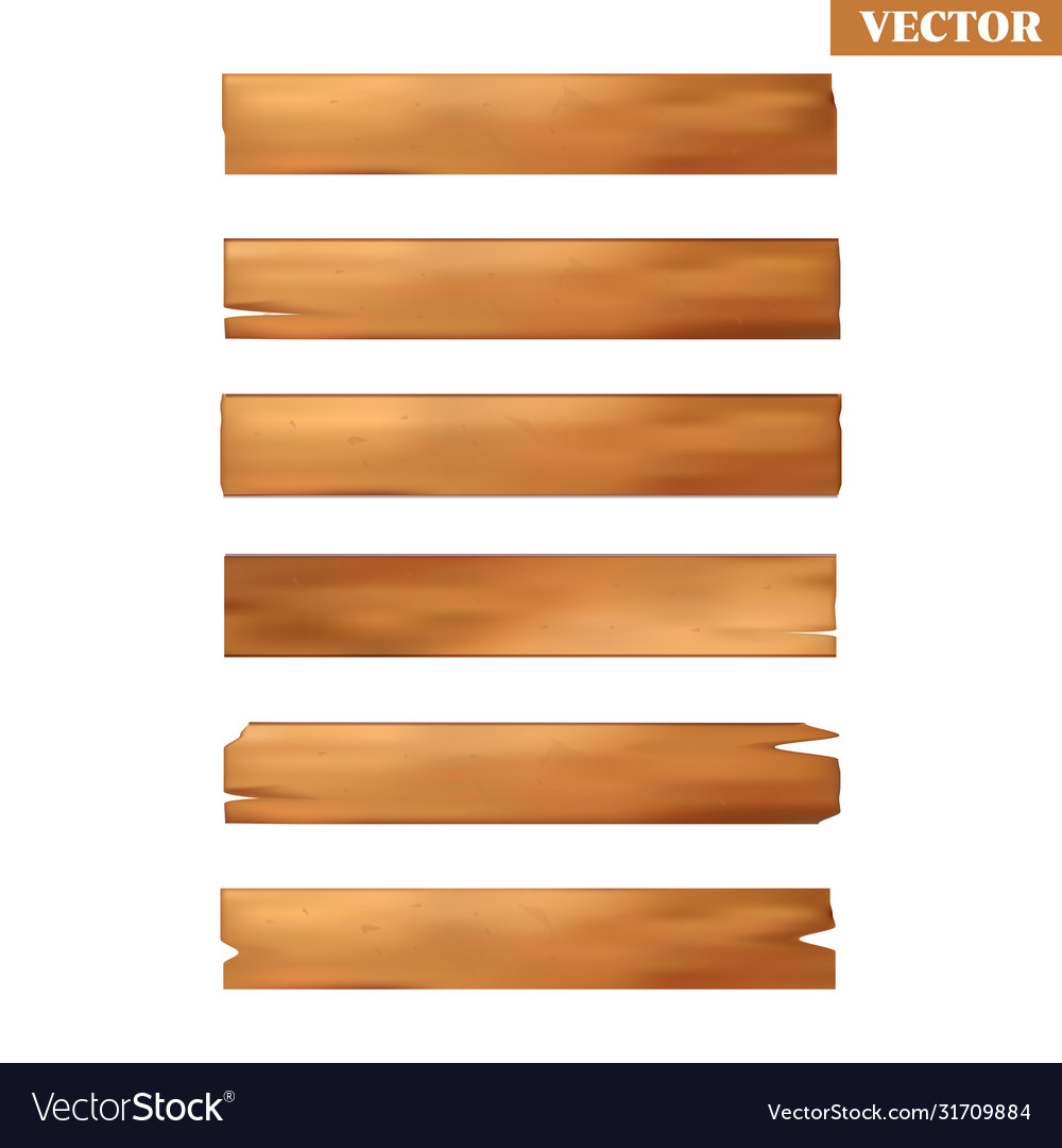 Set old wooden boards