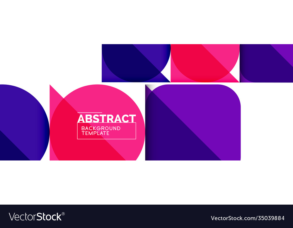 Simple circles and triangles abstract background