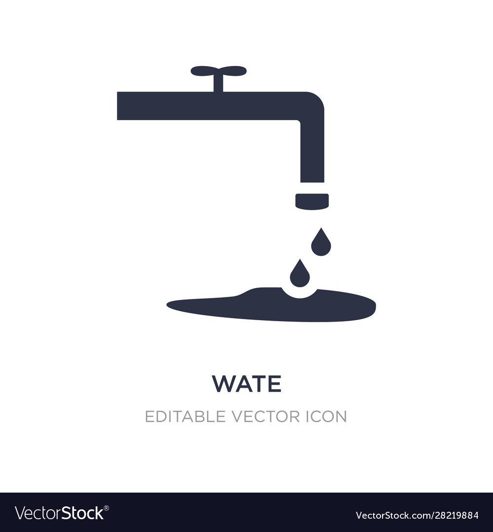 Wate icon on white background simple element from
