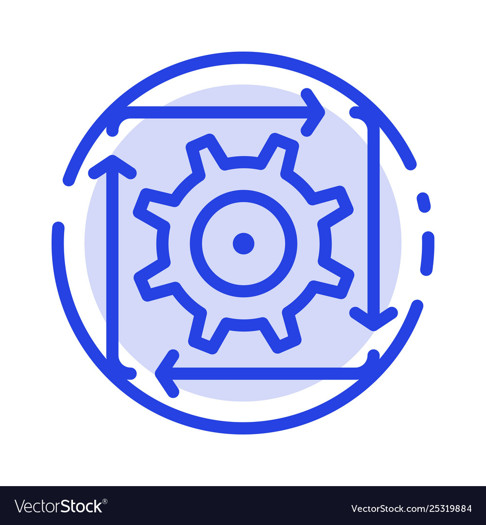 Workflow automation development flow operation vector image Workflow automation development flow operation