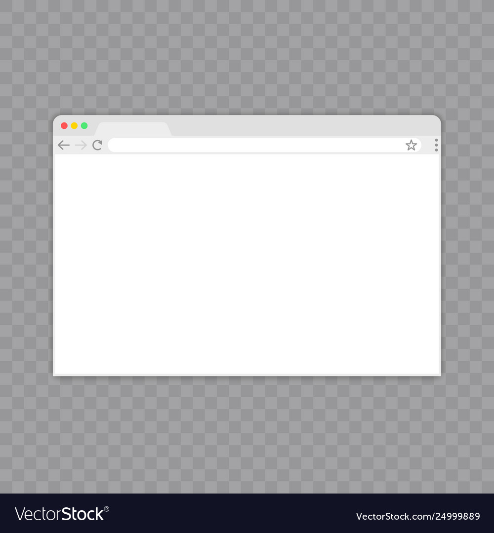 Browser windowweb in flat style window vector image Browser windowweb in flat style window