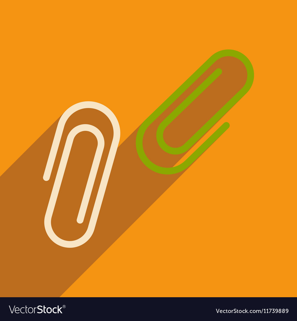 Flat with shadow icon and mobile application clips