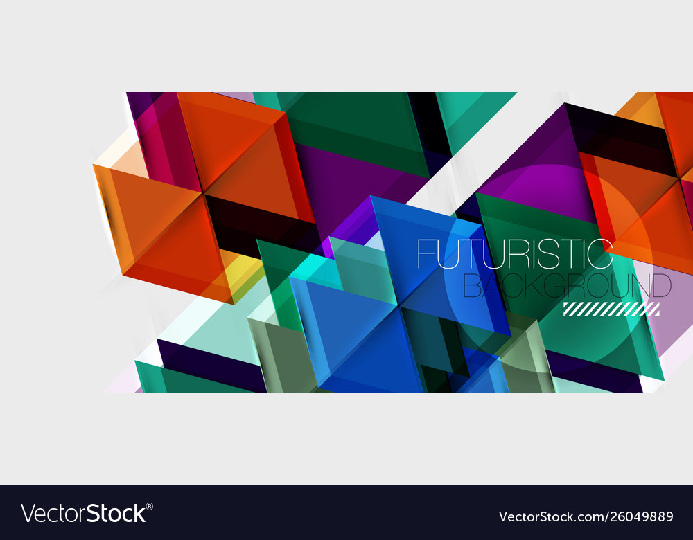 Geometric triangle and hexagon abstract background