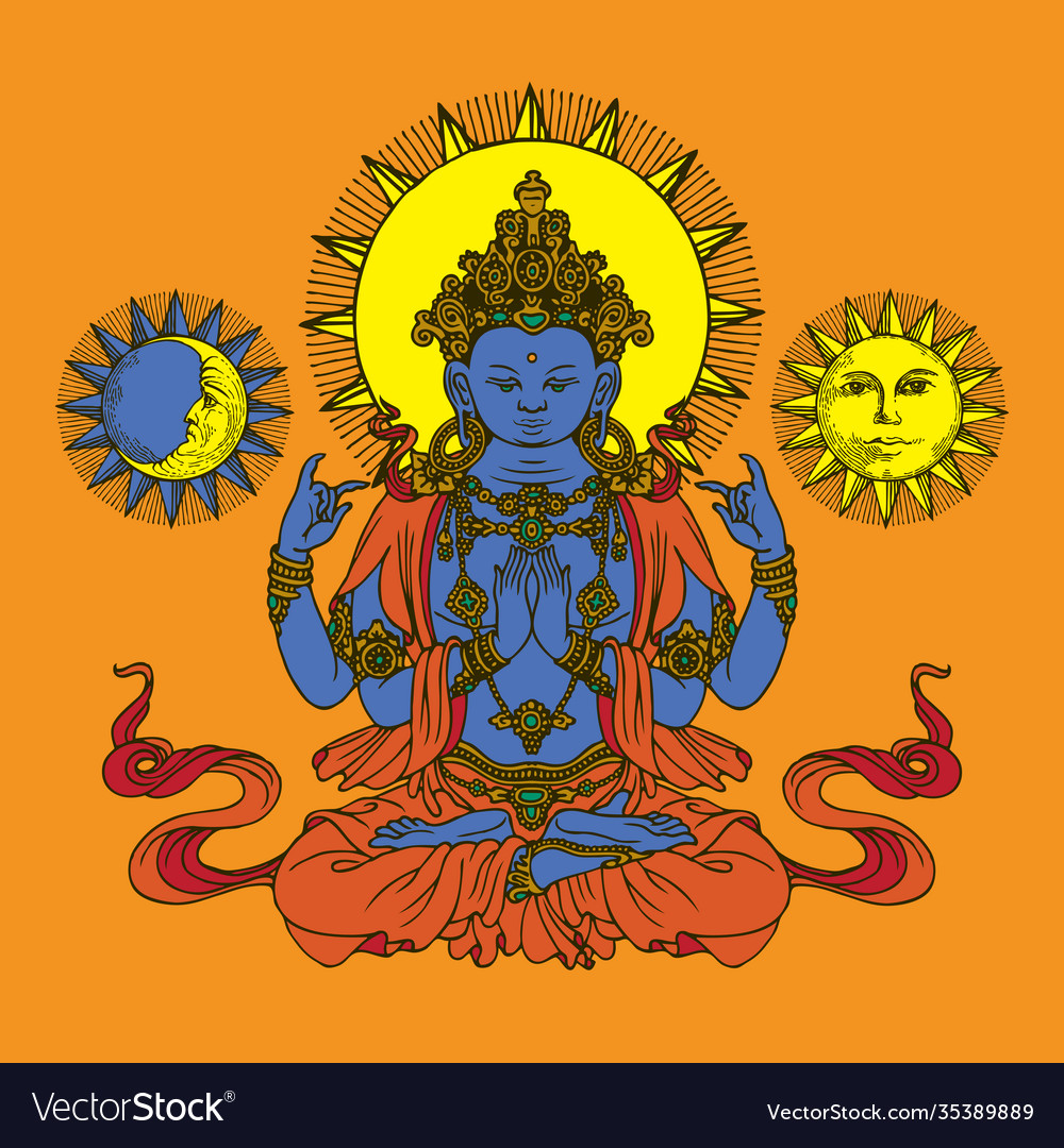 Hare krishna mantra Royalty Free Vector Image - VectorStock