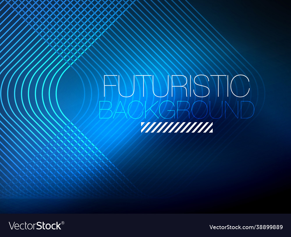 Neon Color Abstract Lines Background