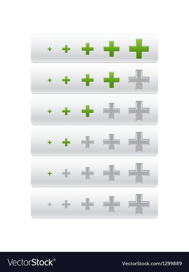 Progress Chart with Plus Icons