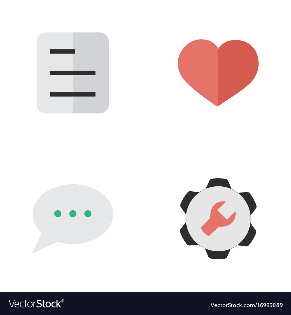 Set of simple menu icons