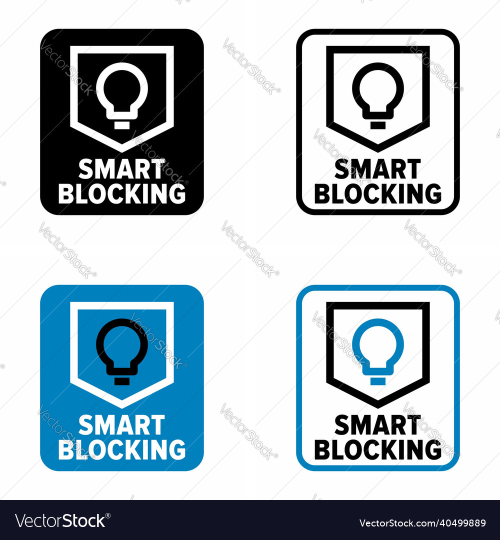 Smart blocking information sign