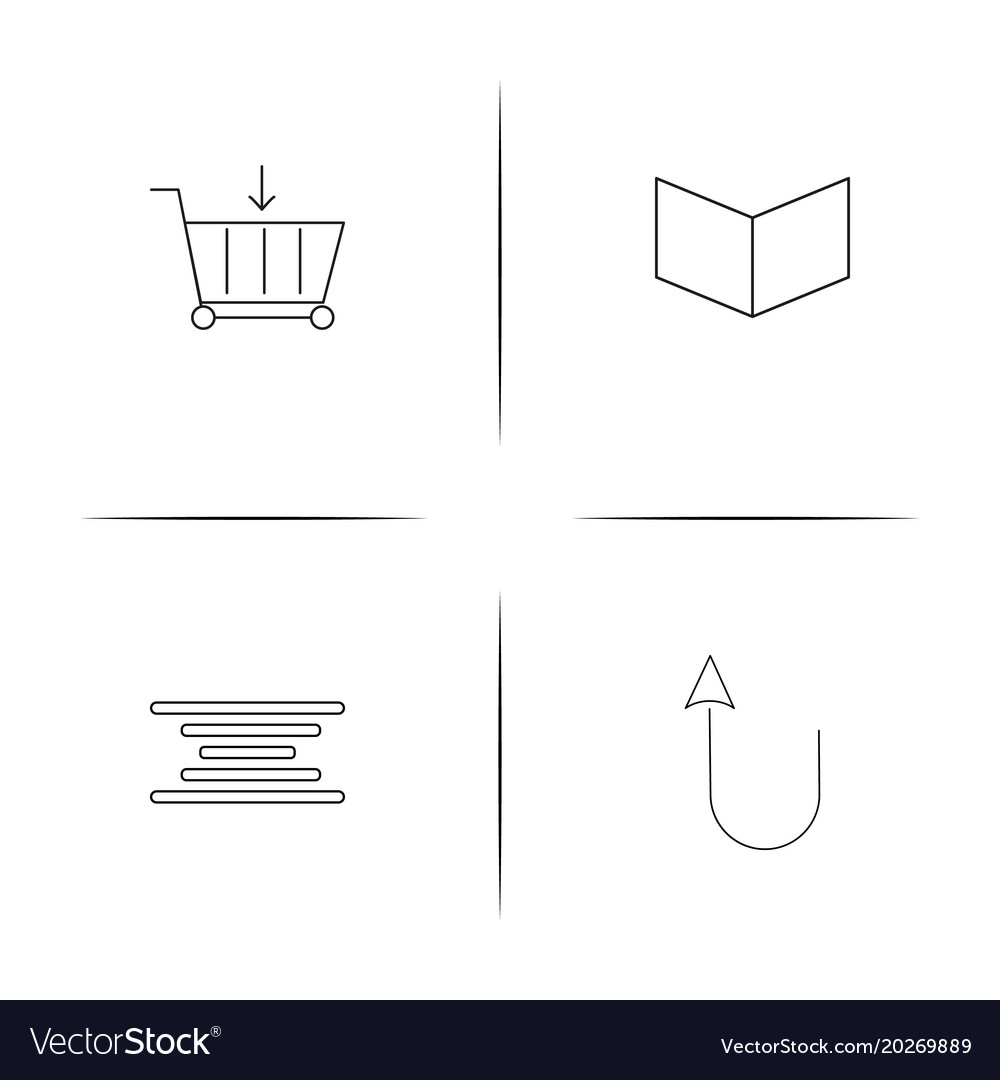 Web linear simple icon setoutline icons