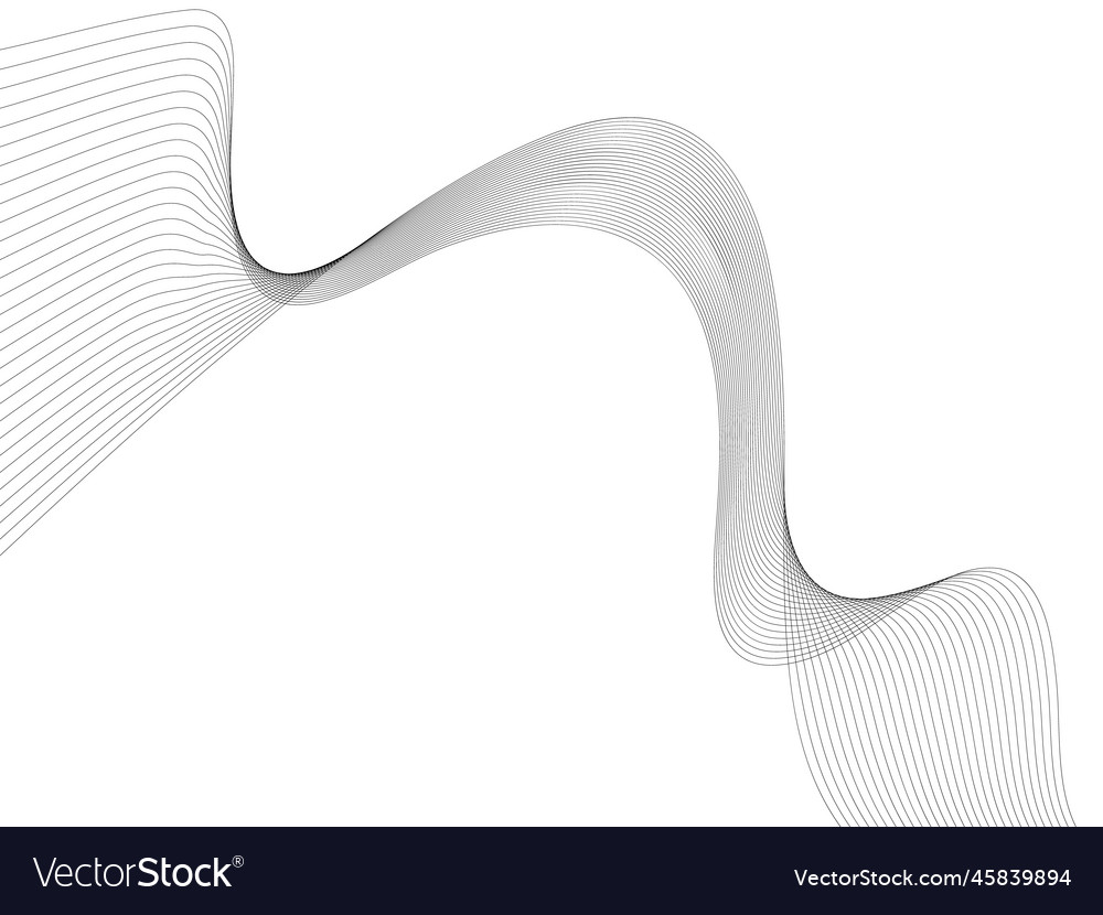 Abstract wave element for design digital