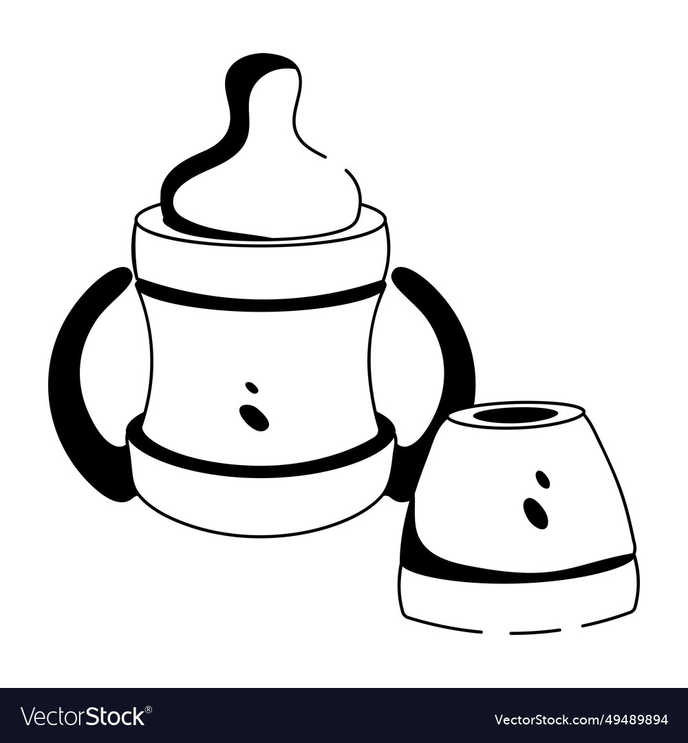 Baby sipper Royalty Free Vector Image - VectorStock