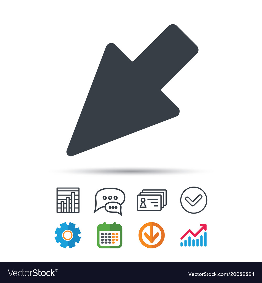 Cursor icon computer position marker sign