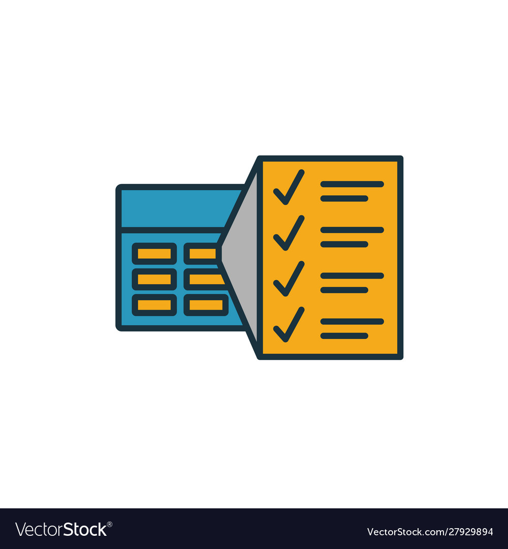 Daily tasks icon simple element from productivity