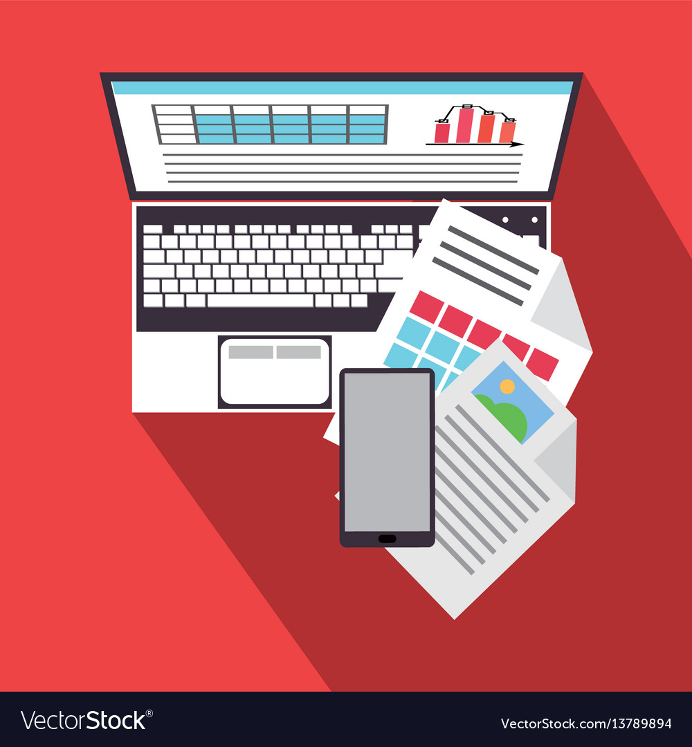 Graph chart finance related icons image